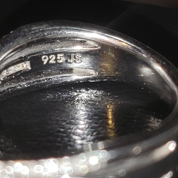 brilliant 1/2 ct baguette and round diamond ring 925JS - Picture 5 of 6